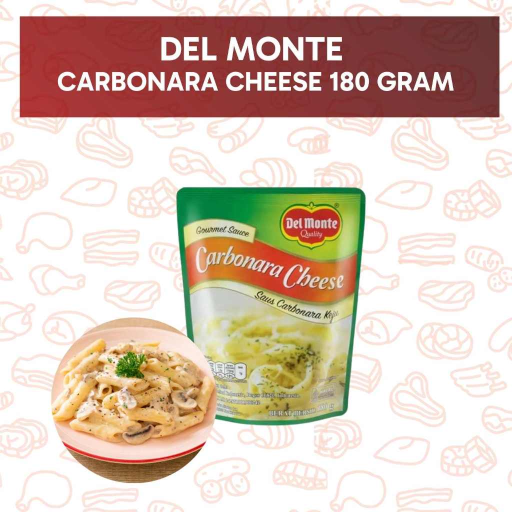 

DEL MONTE CARBONARA CHEESE/KEJU SAUCE 180 gram