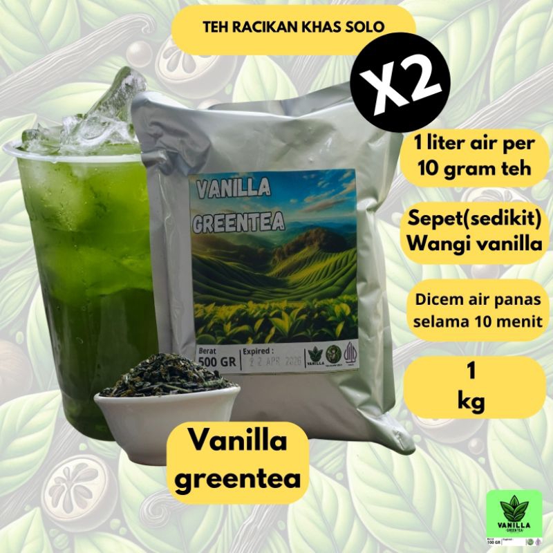 

Teh hijau vanilla/ Greentea vanilla 1kg