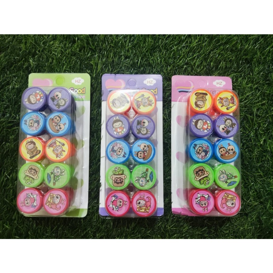 

Mainan Anak Stempel Model Labubu / Sanrio ( 1 Box isi 10 Pcs)