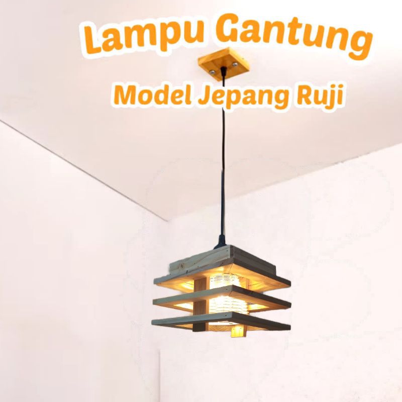 kap lampu hias gantung outdoor 3in