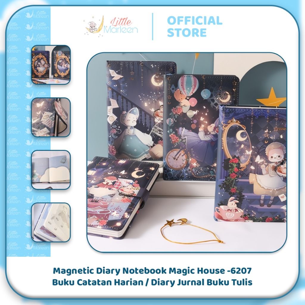 

Magnetic Diary Notebook Magic House -6207 / Buku Catatan Harian / Diary Jurnal Buku Tulis