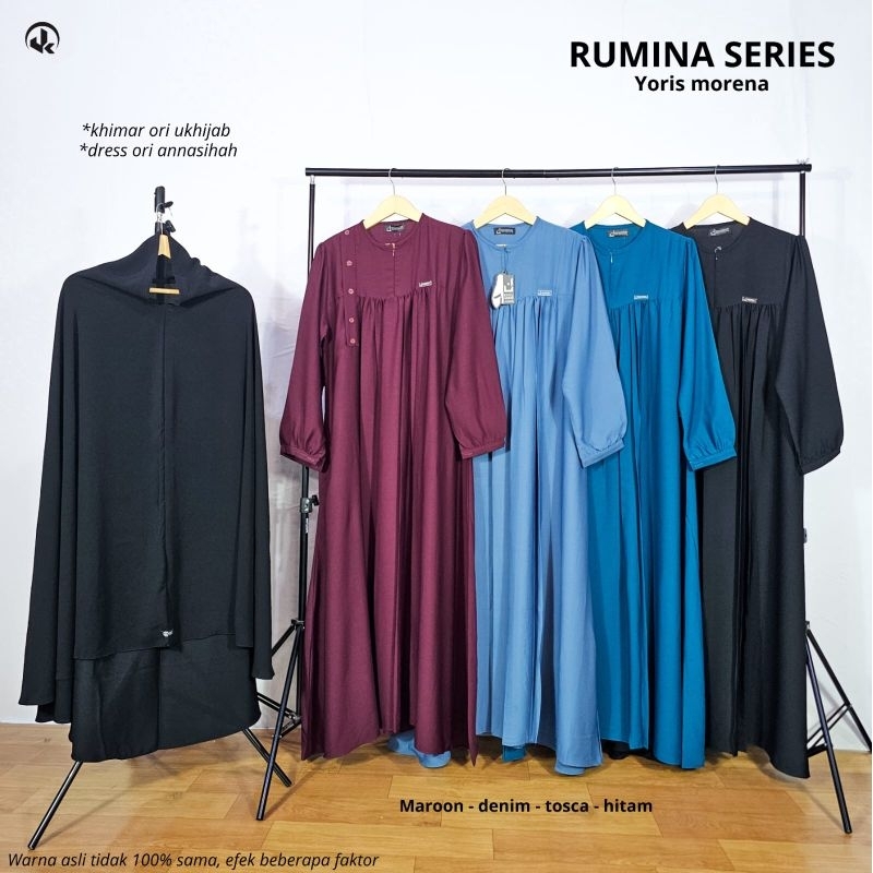 UKHIJAB- Rumina Gamis set khimar cadar x Annashihah
