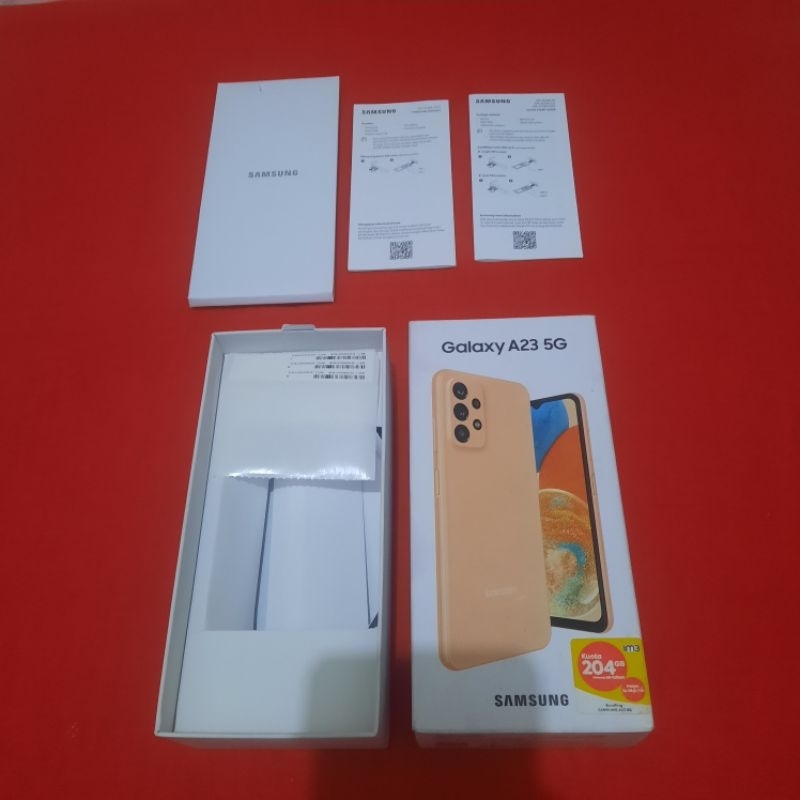 dus box samsung galaxy a23 5G original 100% copotan sein lengkap manual book