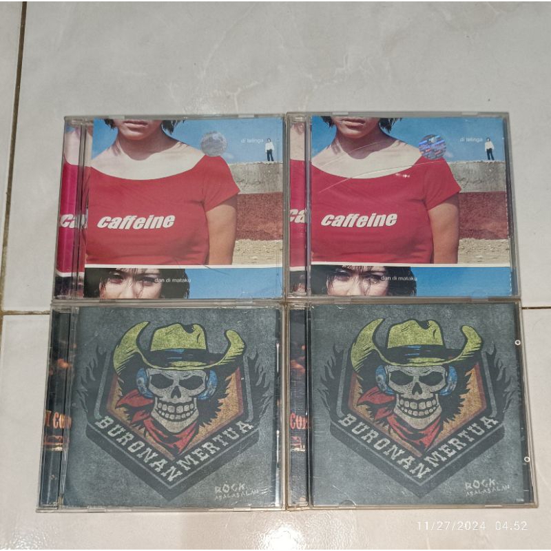 cd Indonesia CAFFEINE-Di telinga dan di mataku (1) / CAFFEINE-Di telinga dan di mataku (2) / BURONAN