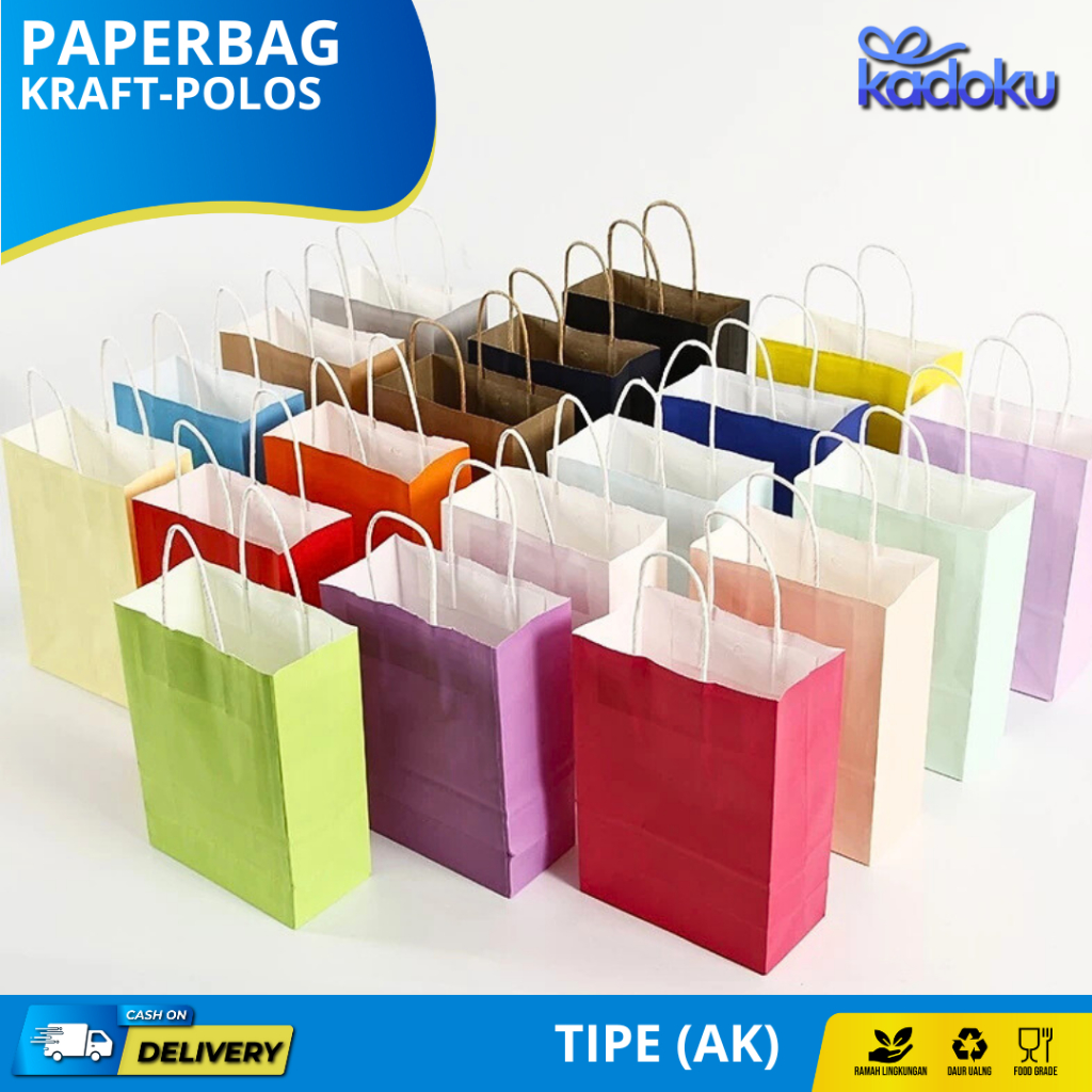 

Paper Bag Polos / Goodie Bag Polos / Tas Polos / Paper Bag Kraft Polos I AK01S1 - AK05S2