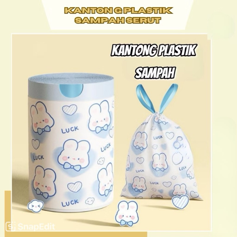 Kantong Plastik Sampah desain Lucu kantong plastik serut