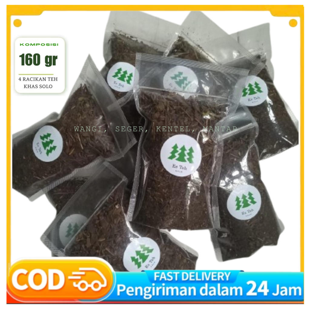 

Racikan Teh Solo Paket Jualan Wangi & Seger 160 gr
