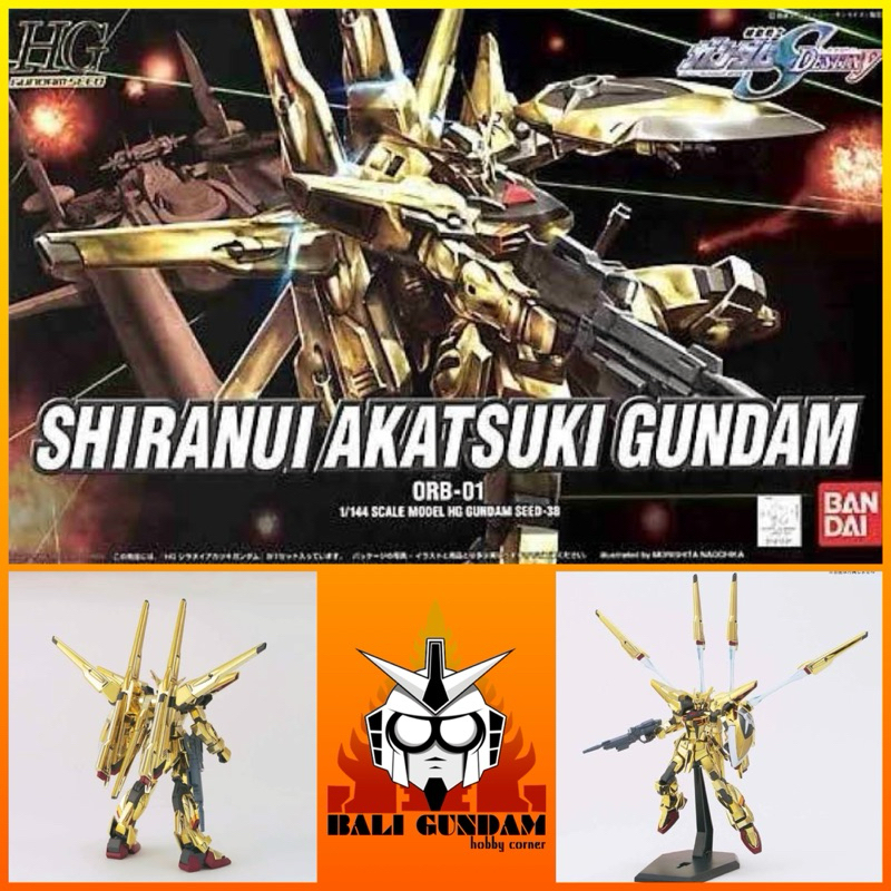 HG 1/144 ORB-01 SHIRANUI AKATSUKI GUNDAM Bali Gundam Hobby Corner Bandai Original