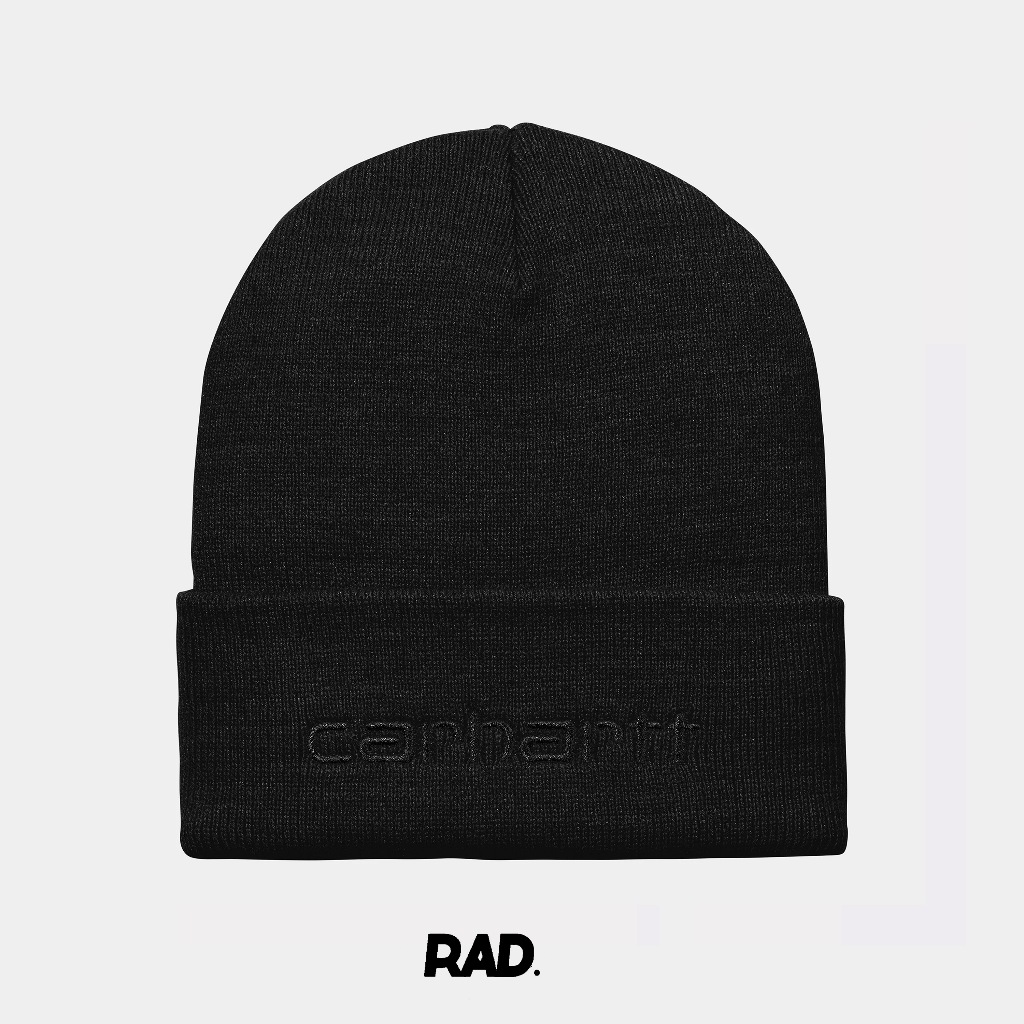Carhartt WIP Script Beanie Black / Black Original