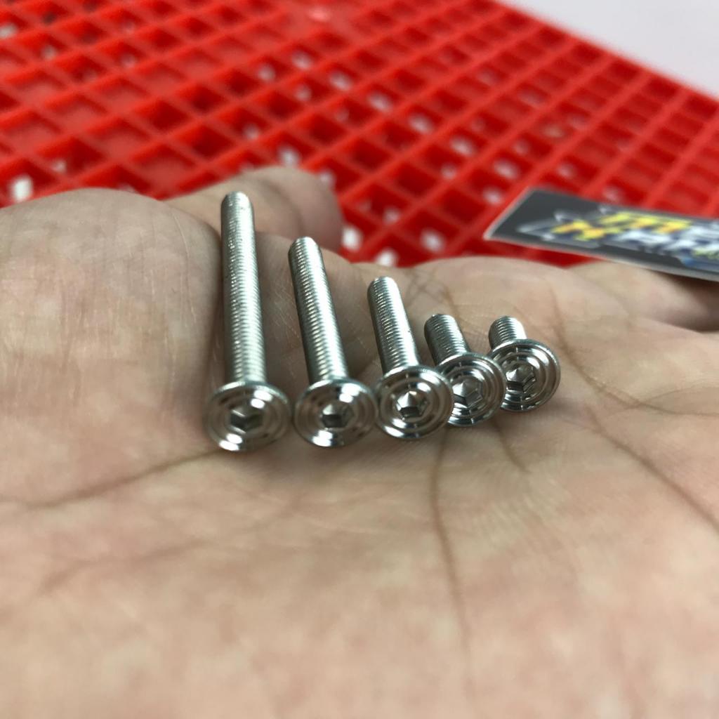 Baut L Stenlis Slim M4 Drat 4mm Kunci 6