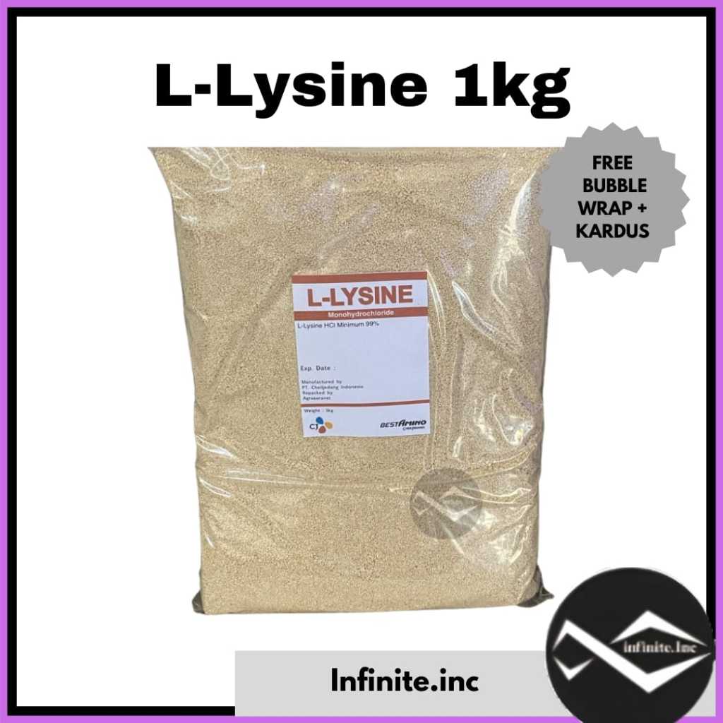 L - Lysine 99% 1 kg Lysin Vitamin Lisin 1kg