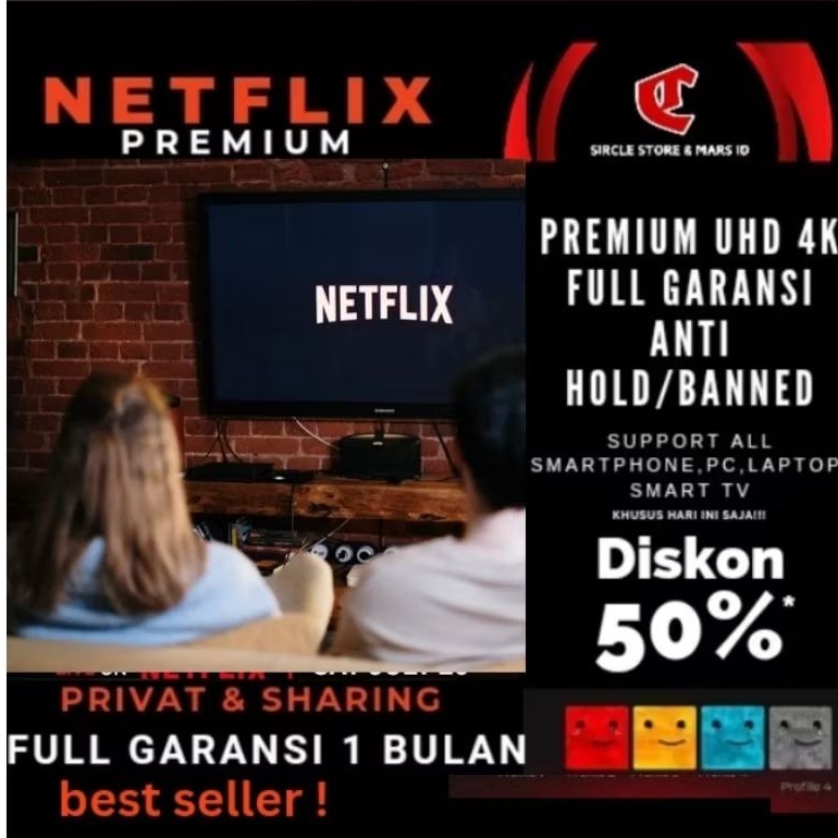 PRIVATE NETFLIX PREMIUM 1 BULAN LANGGANAN ANTI SCRREN LIMIT ANTI ON HOLD 100% FULL GARANSI UU