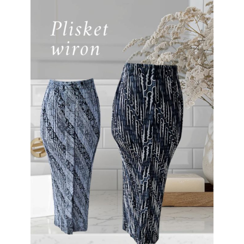 Rok Batik Plisket Model Wiron/Motif Jawa