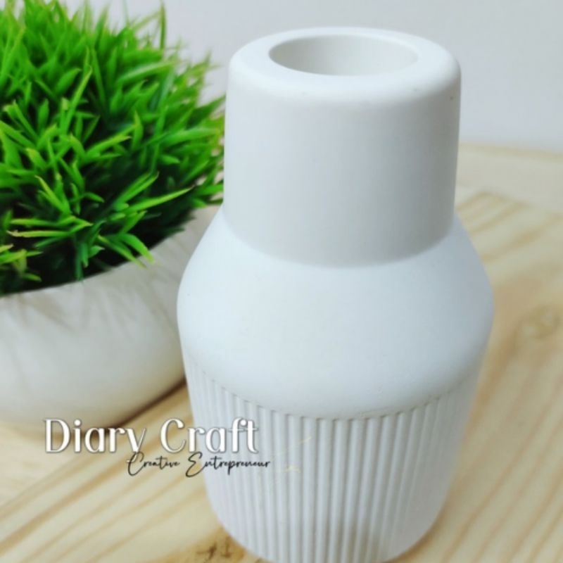 POT BUNGA SEMEN PUTIH || POT BUNGA HIAS AESTETIK || WARNA WARNI PASTEL