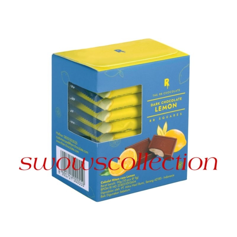 

THE RR CHOCOLATE SQUARES DARK CHOCOLATE LEMON COKLAT COKELAT HITAM LEMON