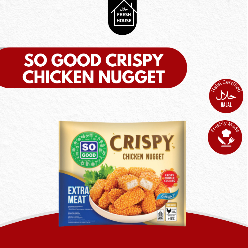 

SO GOOD CRISPY CHICKEN NUGGET 400GR