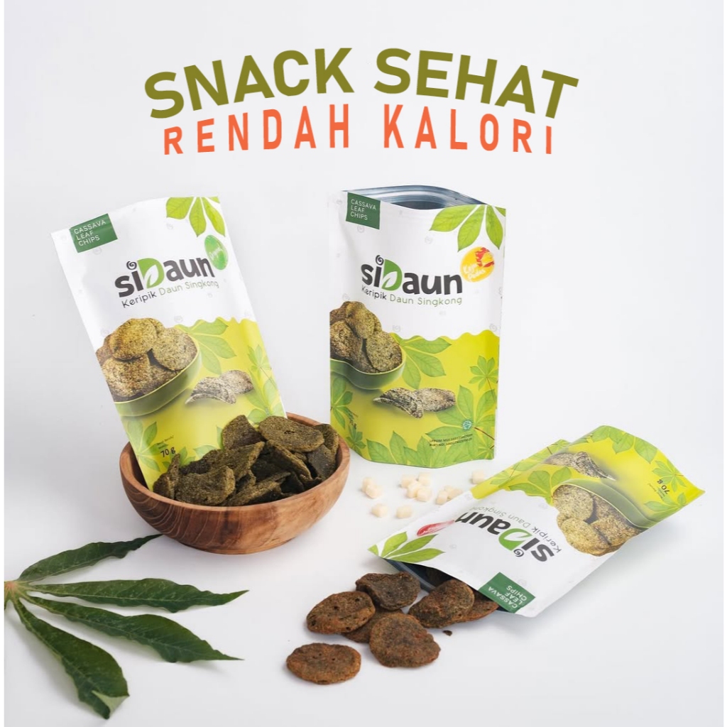 

SiDaun Snack Crispy Keripik Daun Singkong Cemilan Enak Renyah Sehat Diet Rendah Kalori