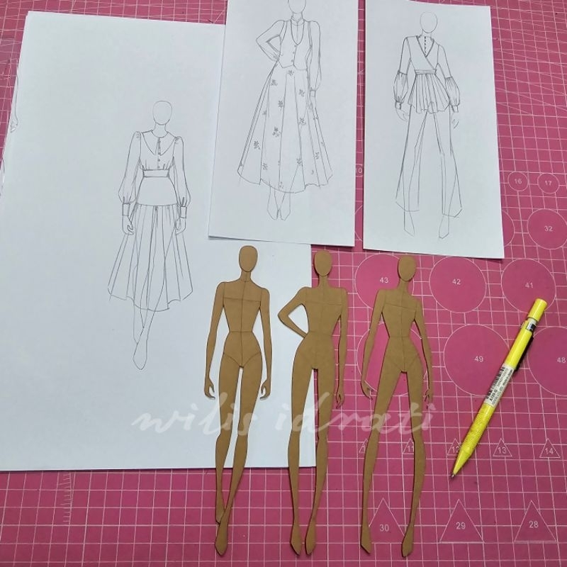 

1 set (isi 3 pcs) penggaris proporsi tubuh wanita