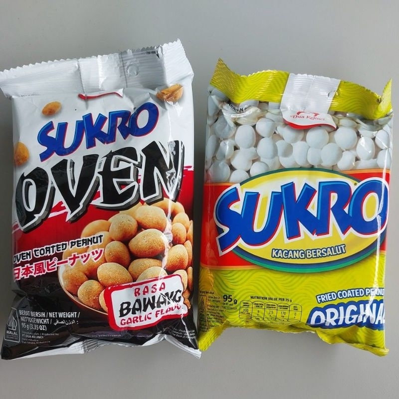 

Kacang Sukro oven dan original 95gr / kacang sukro dua kelinci