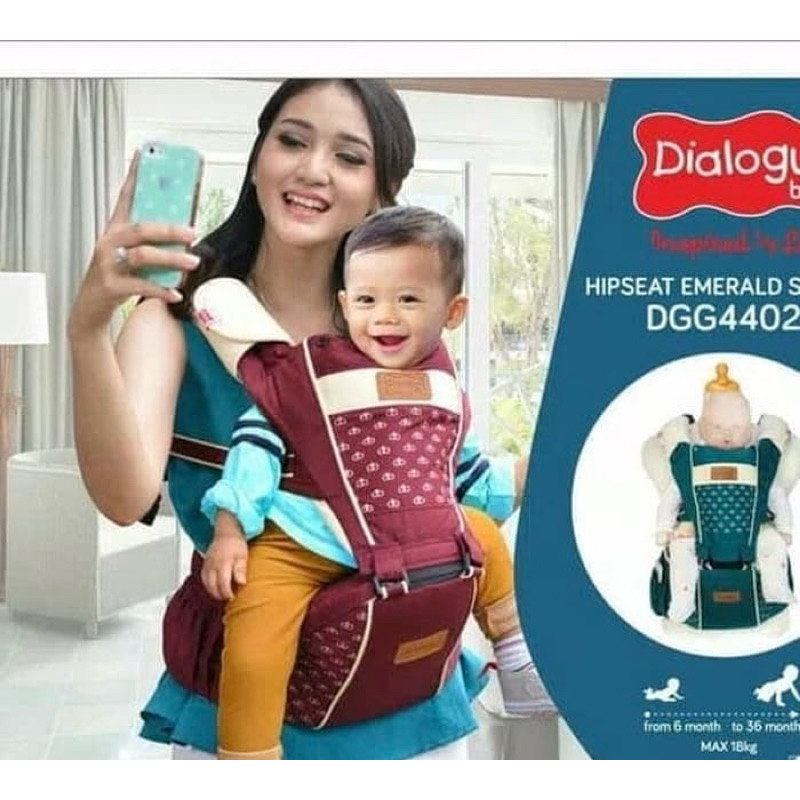 Dialogue Baby Gendongan Bayi Hipseat Emerald Series DGG 4402 / Gendongan Bayi Hipseat Dialogue