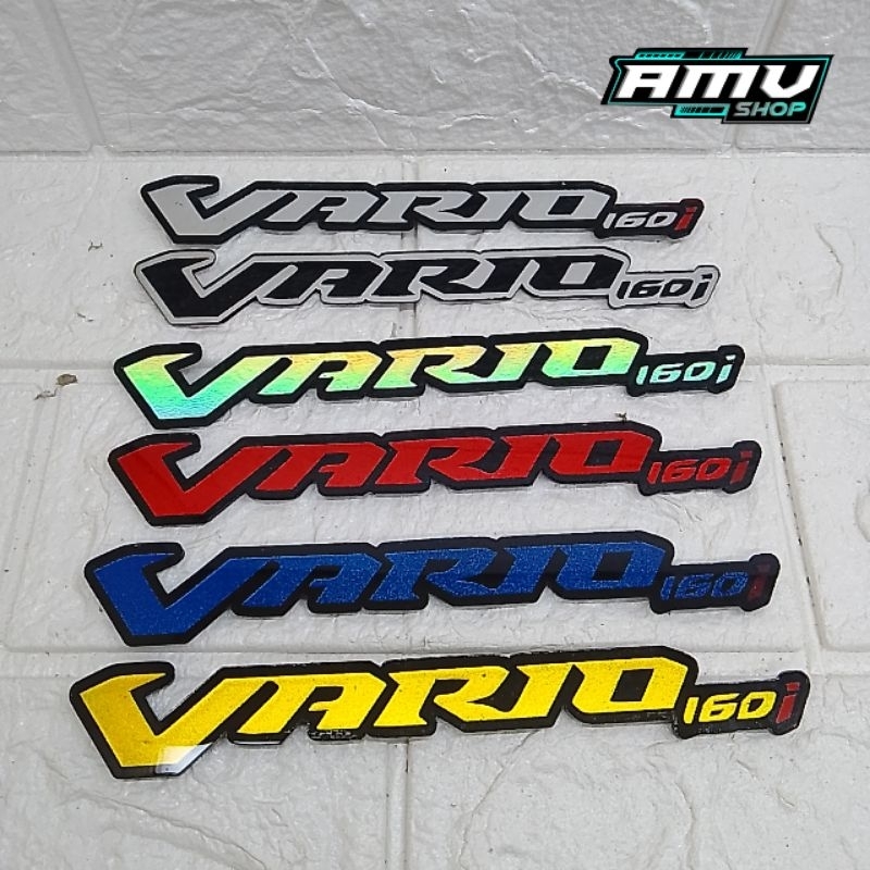 Emblem Honda Vario 160 timbul Emblem Vario 160 timbul stiker Honda Vario 160 timbul stiker Vario 160