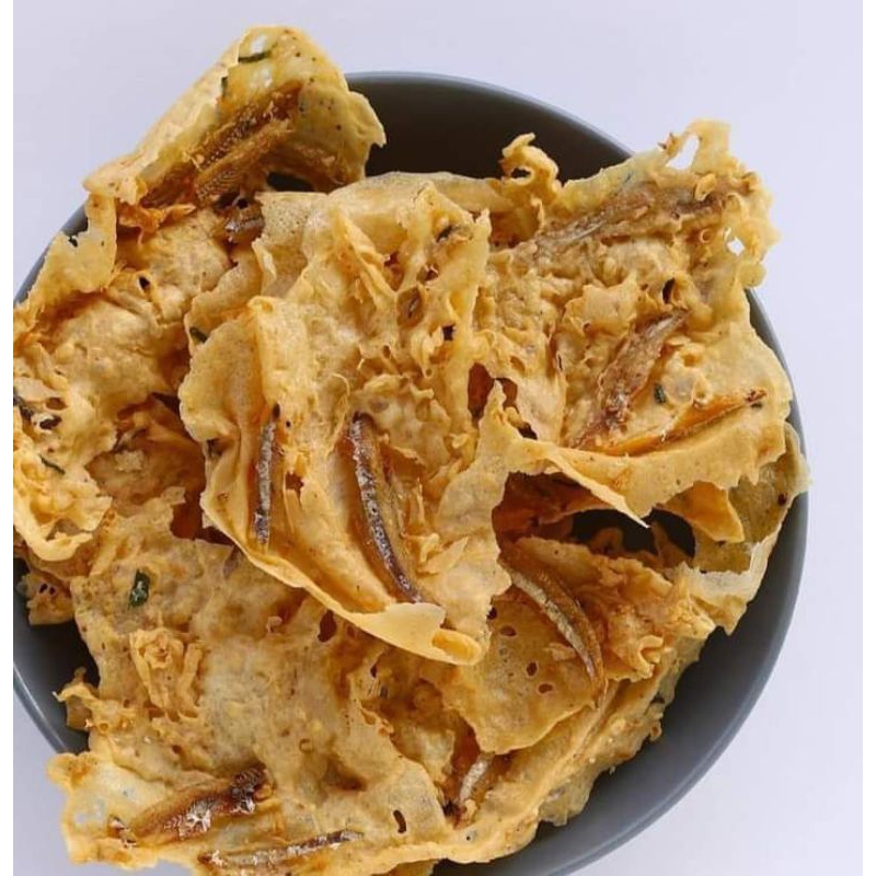 

peyek/rempeyek teri daun jeruk