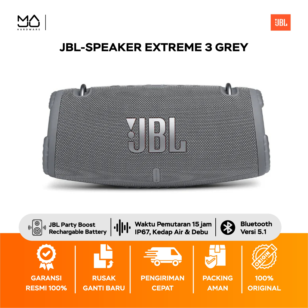 JBL  Extreme 3 - Speaker Portable Kedap Air - Garansi Resmi