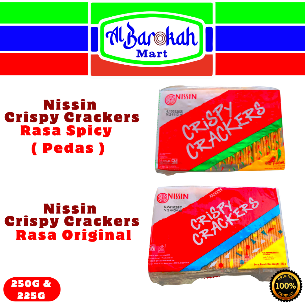 

Nissin Crispy Crackers Original 250g & Spicy Flavour 225g