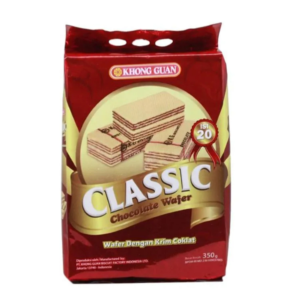 

Khong Guan Classic Wafer Chocolate 350 gr