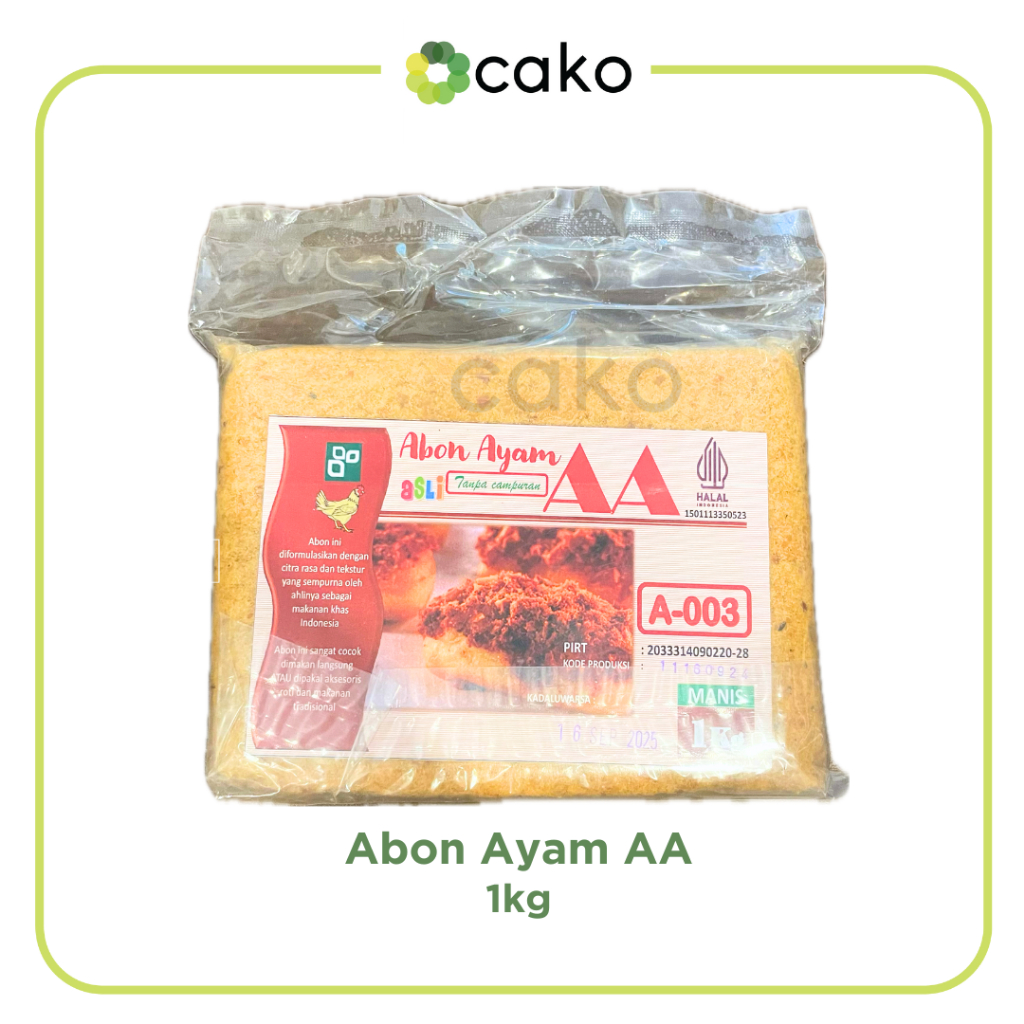 

Abon Ayam Manis AA 1kg / Abon Topping Roti