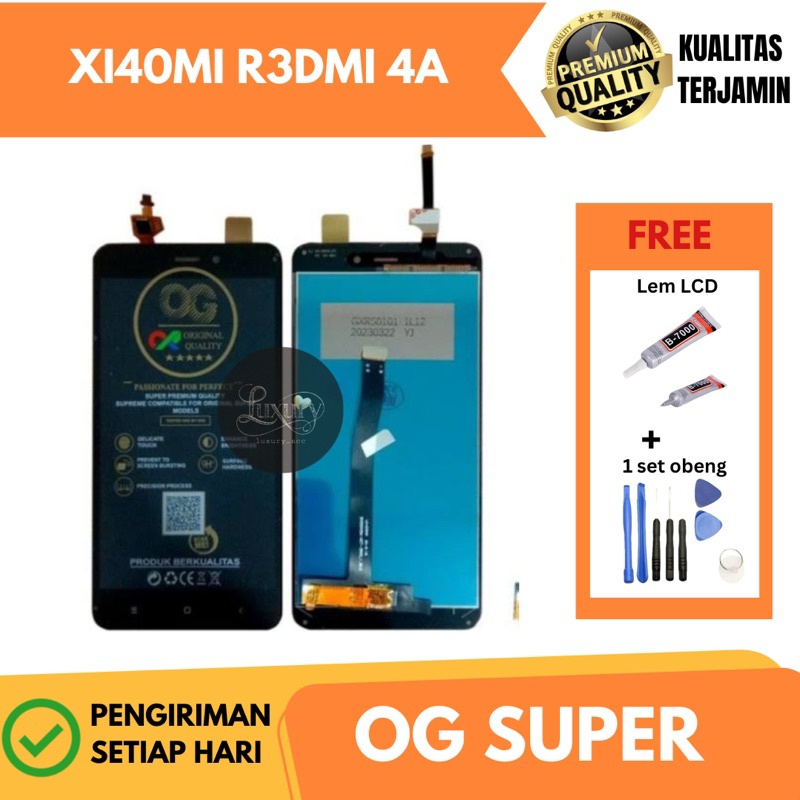 Lcd Touchscreen XIAOMI REDMI 4A (OG SUPER) Original Fullset Free lem dan obeng
