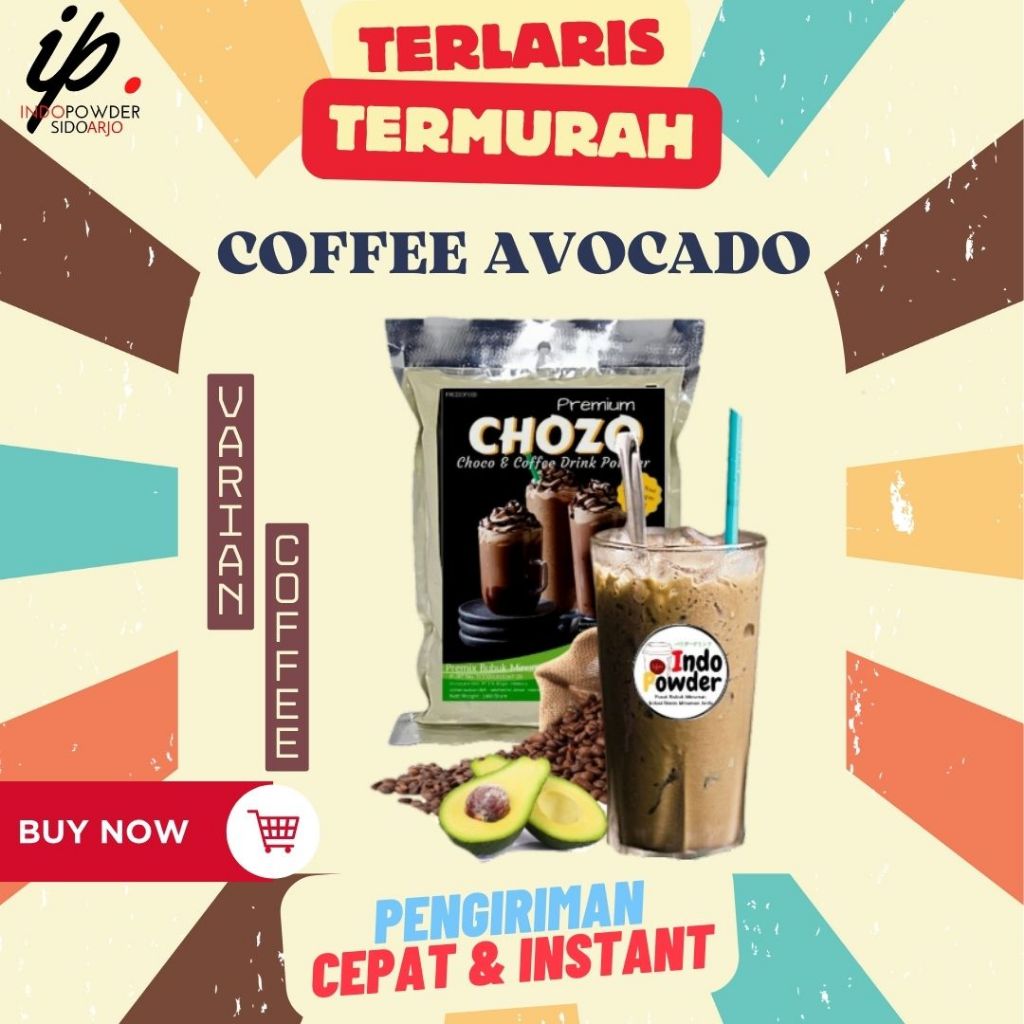 

Bubuk Minuman COFFEE AVOCADO 1Kg - COFFEE AVOCADO Bubuk 1Kg - INDOPOWDER - BOOSTER - CHOZO