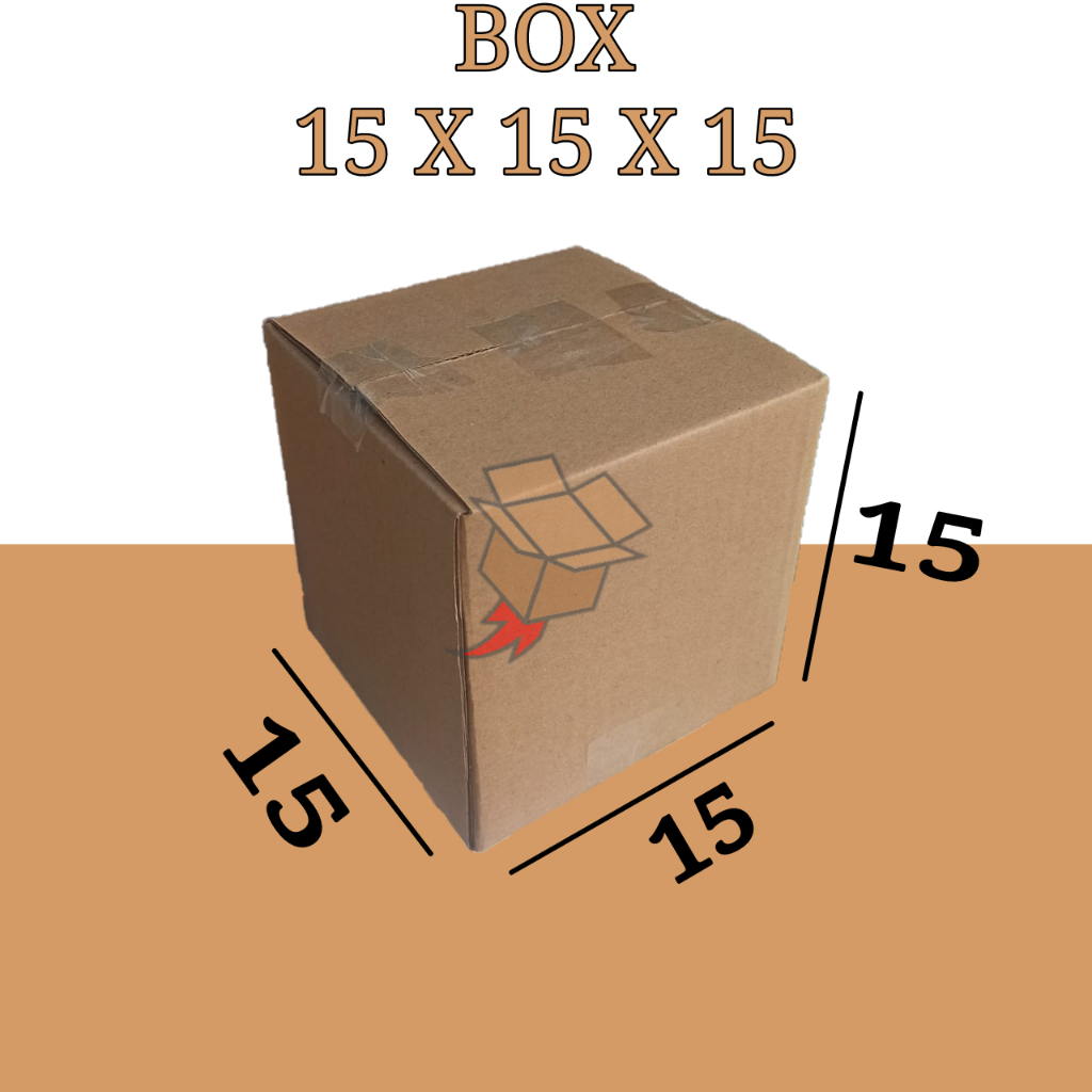 

Kardus Polos Karton Box Coklat DieCut 15 x 15 x 15