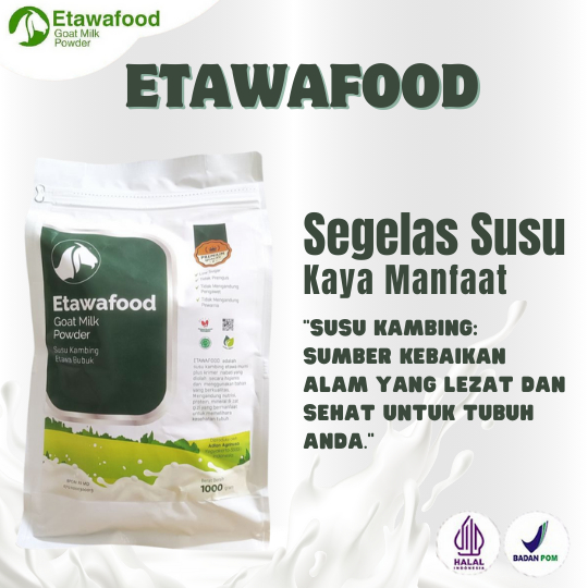 

SUSU KAMBING ETAWA FOOD Bubuk Rasa Original 1000Gram – Alami, Rendah Gula, Bantu Atasi Nyeri Sendi