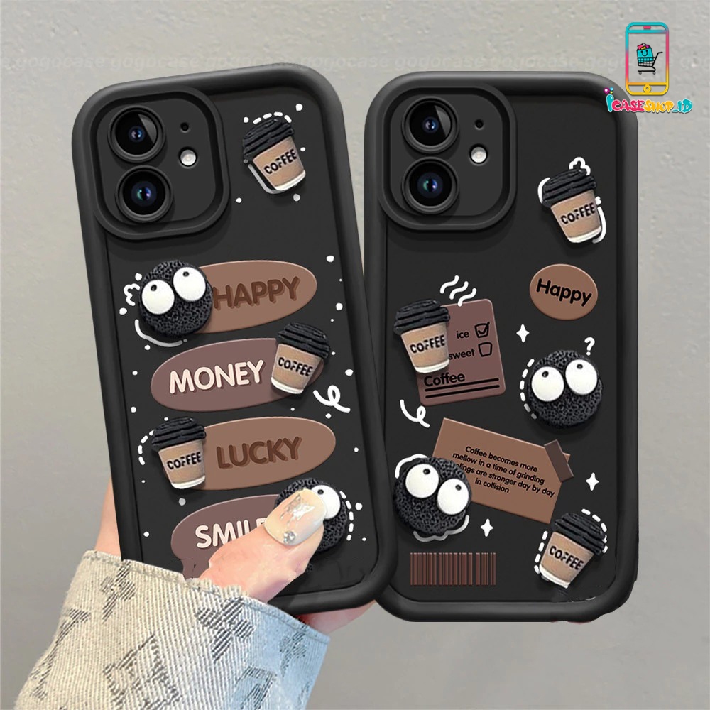SS1020 CASING COVER 3D COFFEE BROWN COMPATIBLE FOR REALME 5 5i 5S 7i 10 11 12 15 C1 C2 C11 C12 C15 C