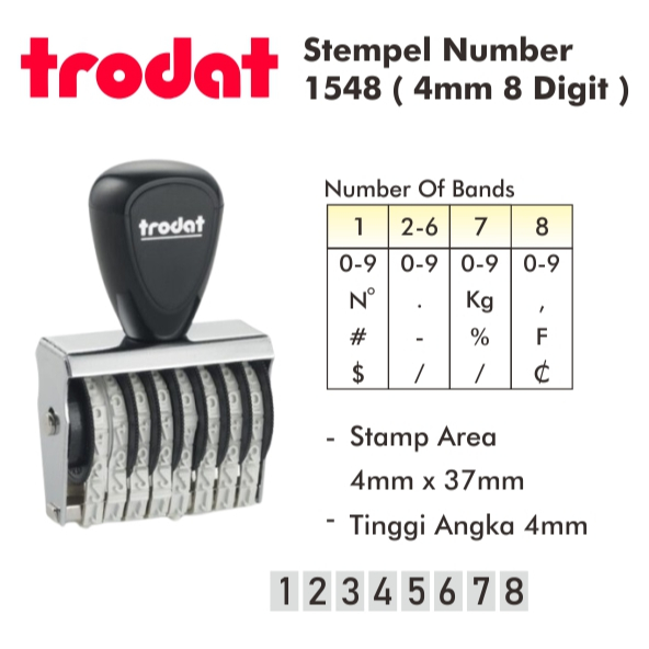 

Stempel Angka 4mm 8 Digit/1548