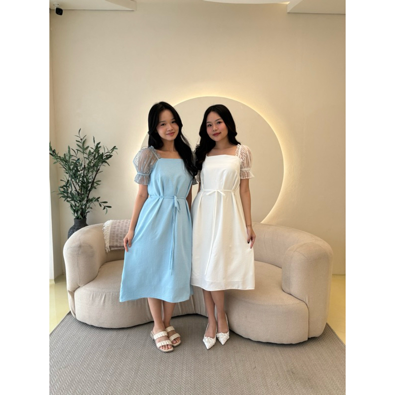 PEPPERMINT DRESS/D0037/DRESS RENDA KOMBI MIURA