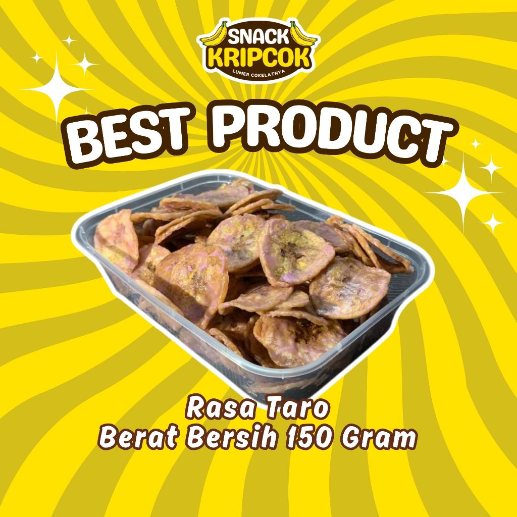 

Keripik Pisang Lumer Rasa Taro 150gr - Cemilan Kekinian Rasa Cokelat/Taro/Vanilla
