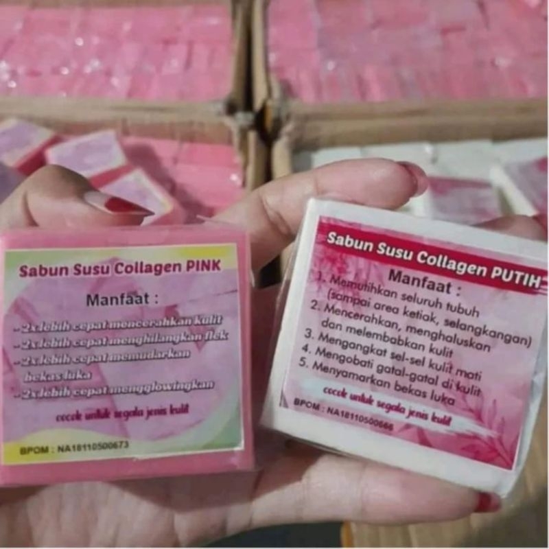 {ORIGINAL BPOM} SABUN PEMUTIH SUSU COLLAGEN ISI 6 PCS/SABUN PEMUTIH BADAN