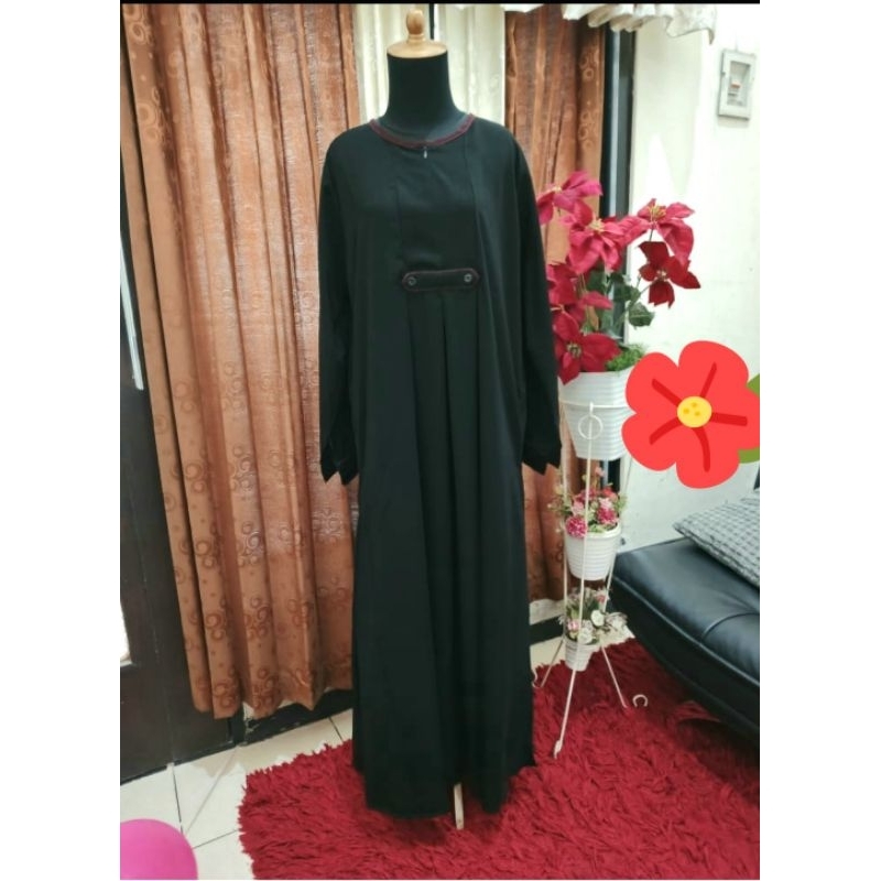 Gamis akhwat  Premium Jet Black