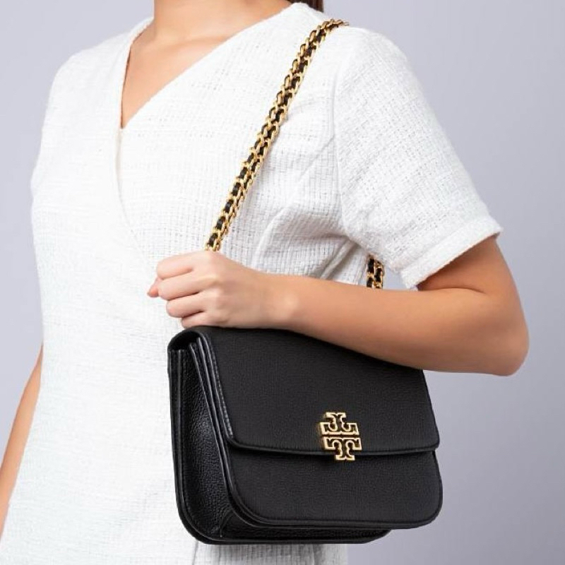 Original Tory Burch TB Britten Medium Adjustable Shoulder Bag