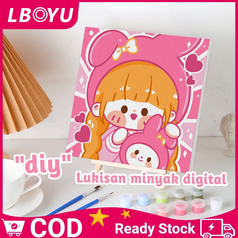

Canvas Painting By Number Canvas Digital Melukis Mewarnai Kanvas Nomor Prakarya Anak