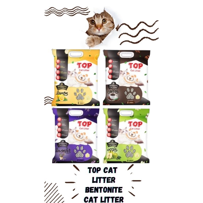 Top Cat Litter Bentonite - Pasir Kucing Gumpal Top Cat Litter Bentonite