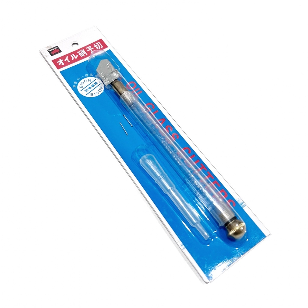 Pisau Potong Kaca Bison Minyak TC-30 - Alat Pemotong Kaca Glass Cutter Oil / Potong Potongan Harga P