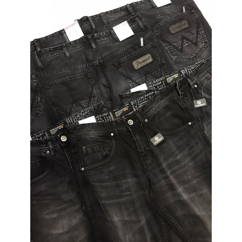 Celana Jeans Hitam Picasso Denim