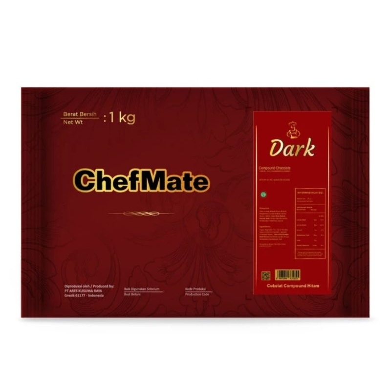 

CHEFMATE Dark Compound Chocolate Coklat Blok Batang 1kg