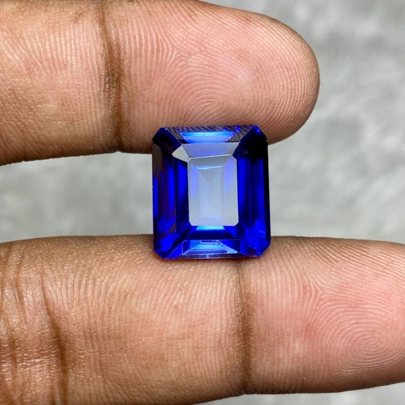 Batu King Safir chatam Royal blue sapphire chatam Bangkok safir catam dim 15x13x9 CT 19.40