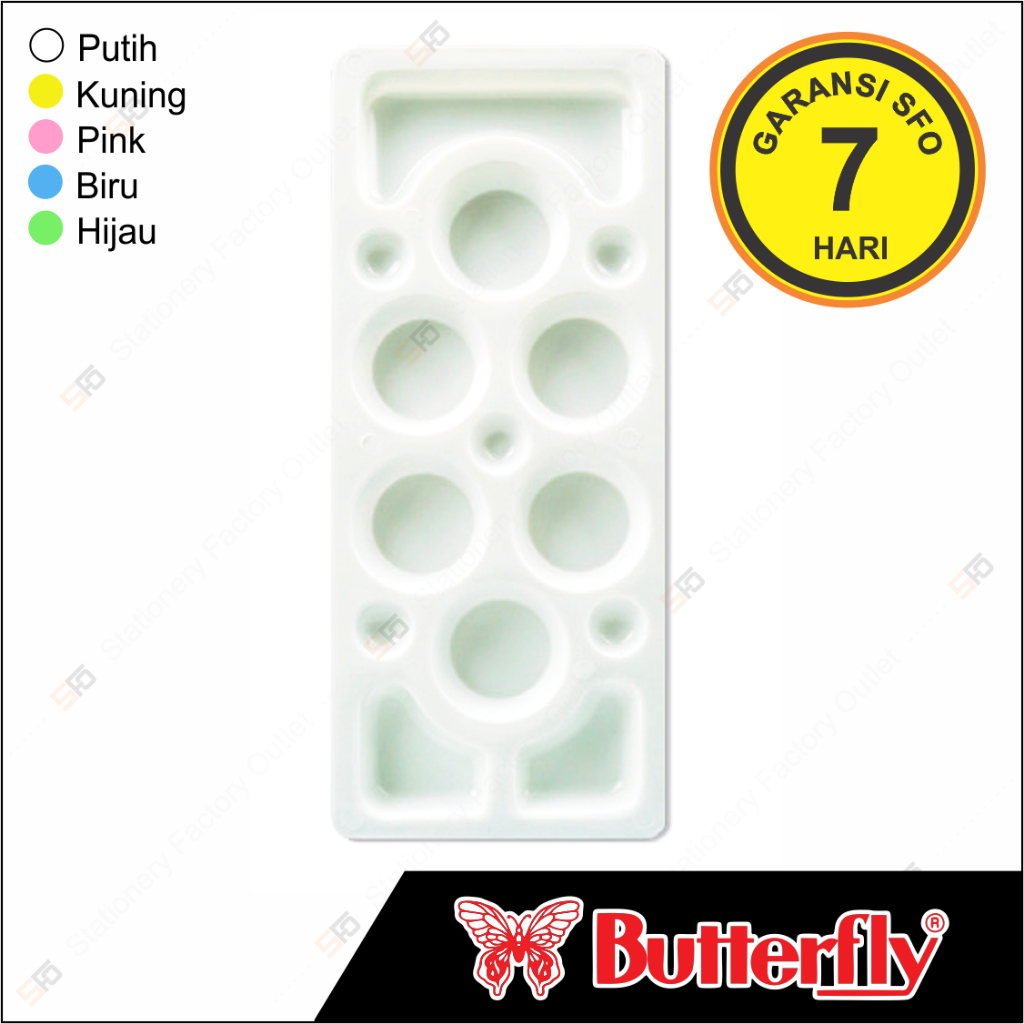 

Palet Lukis Plastik Butterfly - Badut