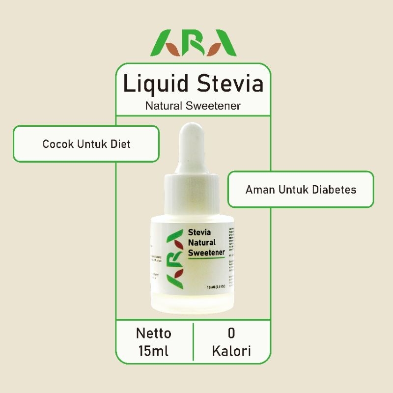 

Pemanis Ara Stevia Natural Sweetener tanpa kalori - pemanis pengganti gula rendah kalori untuk diet dan gaya hidup sehat | pemanis alami alternatif bebas gula 0 kalori