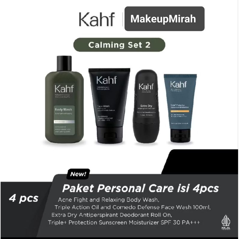PROMO Paket Skincare Kahf untuk Pria/skincare cowo